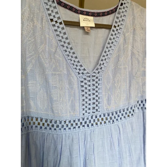 Knox Rose Cut Out Dress Mini Cottagecore Easter Spring Coquette Embroidered Boho - Picture 4 of 7